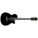Ibanez AEG1812II 12-String Acoustic Electric Guitar, Black