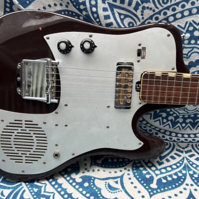 1960s Silvertone 1487 Electric Guitar Made by Teisco in Japan -Goldfoil Pickup image 1