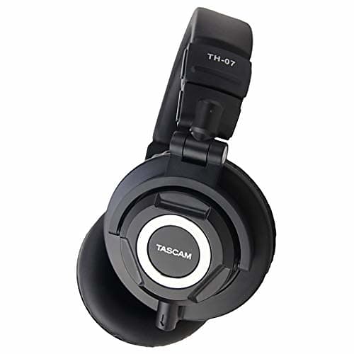 Tascam TH-07 High Definition Studio Monitor Headphones , Black  			