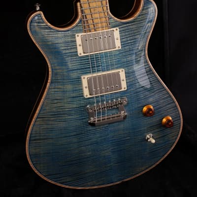 Knaggs Guitars Keya in Blue Marlin with T1 Top & Back w/ Pale Moon Ebony Fretboard image 12