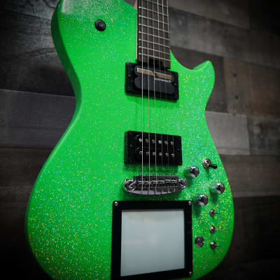 Cort Manson Alien Sparkle Electric Guitar w/Sustainiac and XY Pad image 1
