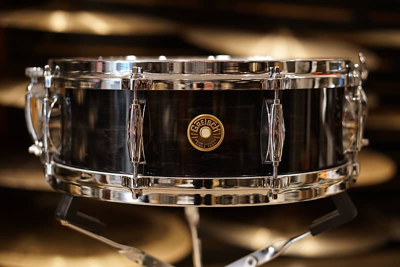 Gretsch 5x14" Ridgeland Snare Drum GRSL0514S8CLXT Ebony Reverb