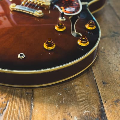 1989 Epiphone Sheraton Electric Guitar in Vintage Sunburst (Made in Korea, with OHC) image 6