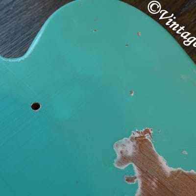 aged RELIC nitro Telecaster ALDER loaded body Seafoam Green Fender '64 Pickups bridge image 6