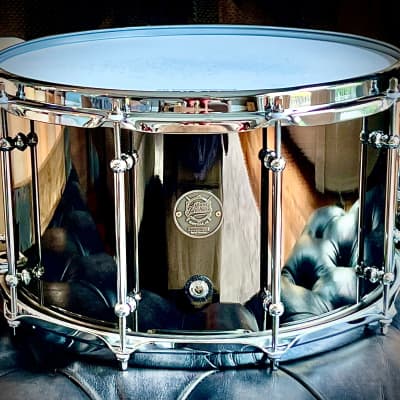 DrumPickers Classic “Dark Knight” 14x8” Black Nickel Over Brass snare Drum for sale