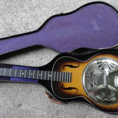 Vintage 1936 Original Regal Dobro Resonator Guitar w Original Case image 1