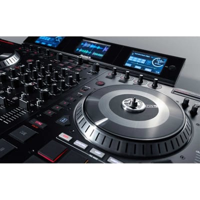 Numark NS7III 4-Channel Motorized DJ Controller & Mixer with Pioneer HDJ-1500-N DJ Headphones in Gold Package image 5
