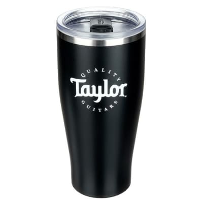 Taylor Travel Coffee Mug - Black & White Logo - 20oz - 00887766115045