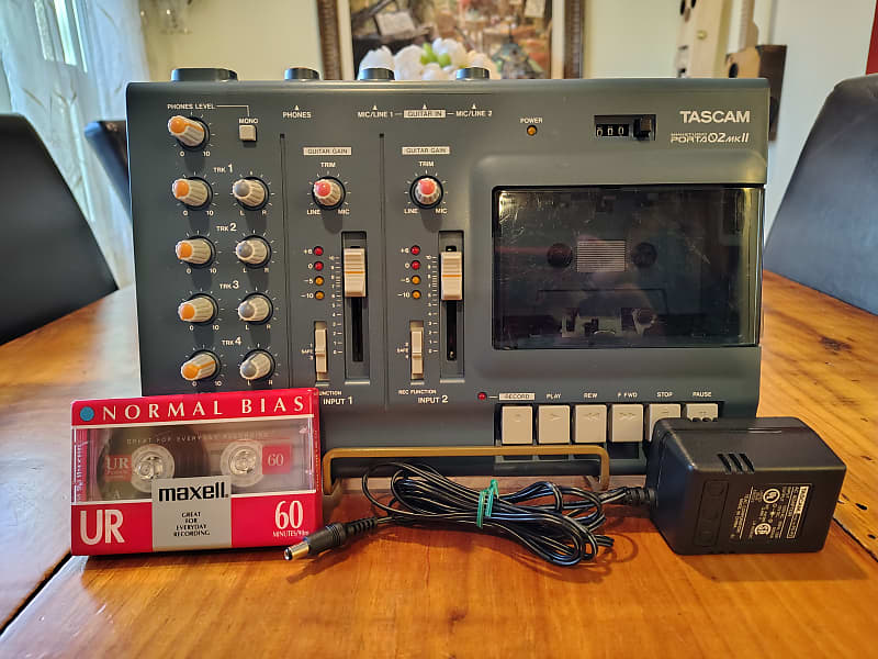 TASCAM Porta 02 mkII Ministudio 4-Track Cassette Recorder | Reverb