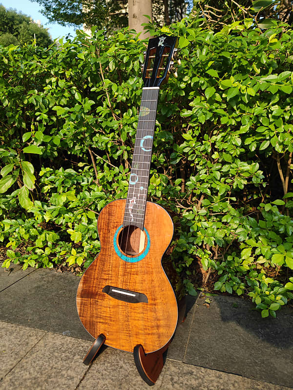 ku brand koa & quilted sapele custom tenor ukulele Reverb Canada
