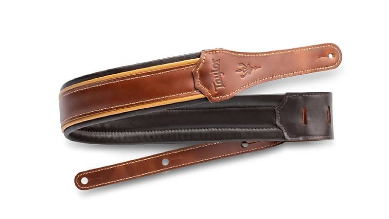 Taylor Century Strap Med Brown Leather 2.5 inch Med Brown - Butterscotch - Black image 1