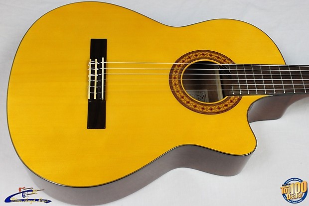 Takamine EG124C Cutaway Acoustic Electric Classical Guitar w HSC EG124SC 30688