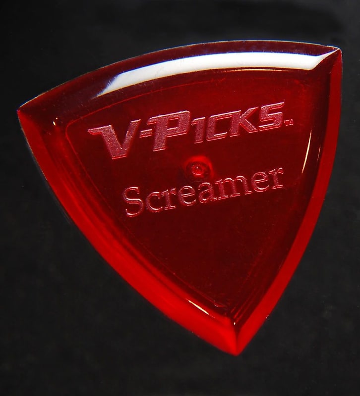 V-Picks Screamer Ruby Red SCRRR3 3-PACK w/Bonus Deluxe Pick image 1