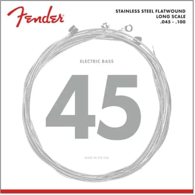 Fender #0739050403 - 9050 Stainless Steel Flat Wound Bass Strings 45-100 image 1