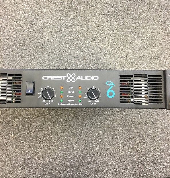 Crest Audio CA 6 1500W Power Amplifier Amp Reverb