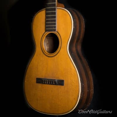 Vintage 1880s-1910s Lyon & Healy style American Parlor Guitar image 10