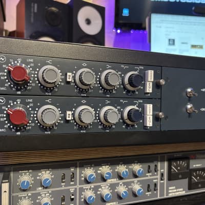 Modified AMS Neve 3U Horizontal 2-Slot 1073 / 1084 Rack (Loaded with 1084 Pair) - Refurbished & Modded image 2