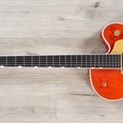 Gretsch G6120TG Players Edition Nashville Hollow Body Guitar, Orange Stain image 8
