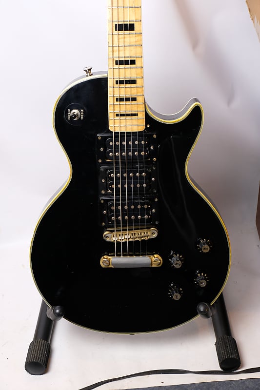 1970s Aims Les Paul Custom Gibson 3 pickup Maple Fretboard  Rare Japan LP image 1