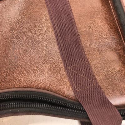 Vintage Faux Leather Guitar Gig bag Backpack Carrying Case.. image 7