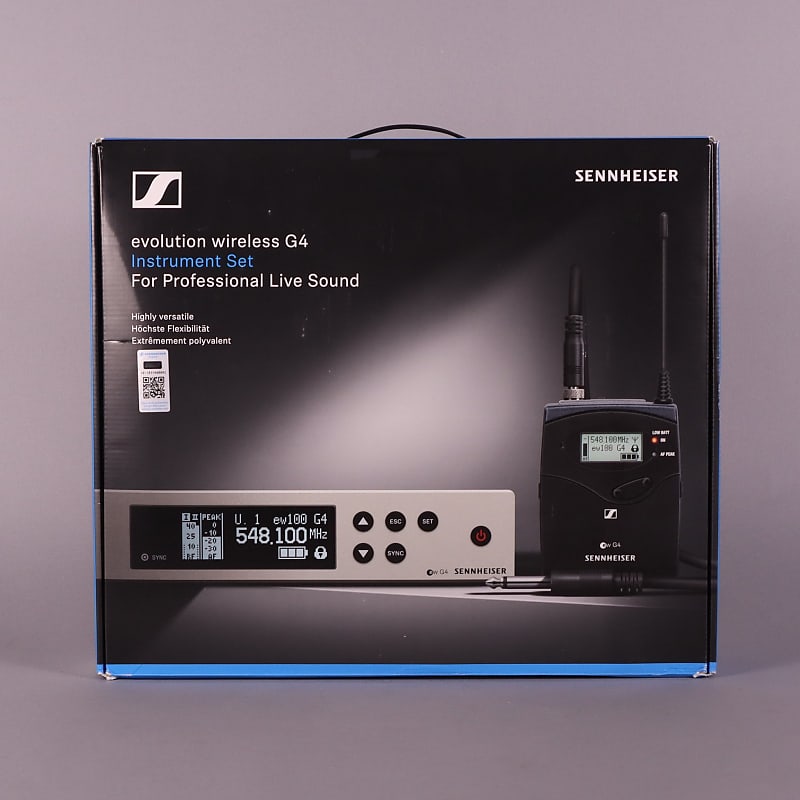 Sennheiser EW100-G4-Ci1-A Evolution Wireless Instrument System - A Band  2010s - Black