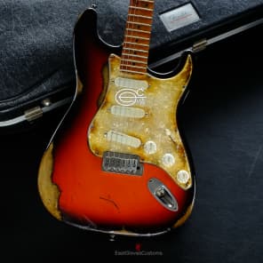 Fender Stratocaster American Plus Sunburst Floyd Rose Bridge Maple Heavy Aged Relic (Rare) image 1