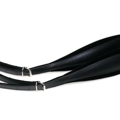 Accordion strap buckle covers -  black elastic image 2
