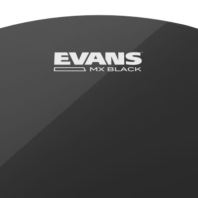 Evans MX Black Marching Tenor Drum Head, 6 Inch image 2