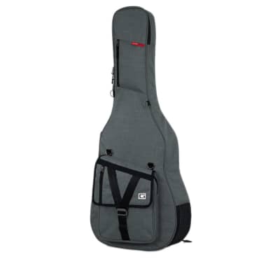 Gator Cases GT-ACOUSTIC-GRY Transit Acoustic Guitar Bag - Light Grey - Open Box image 2
