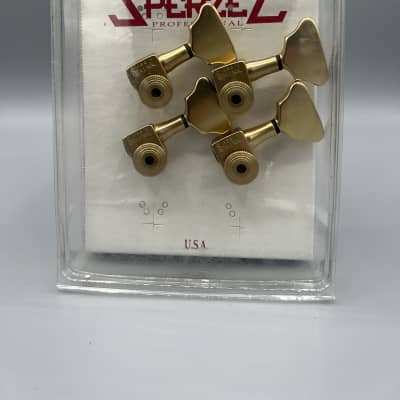 Sperzel Sperzel Bass Locking Tuners 4 in-line Satin Gold Satin Gold for sale