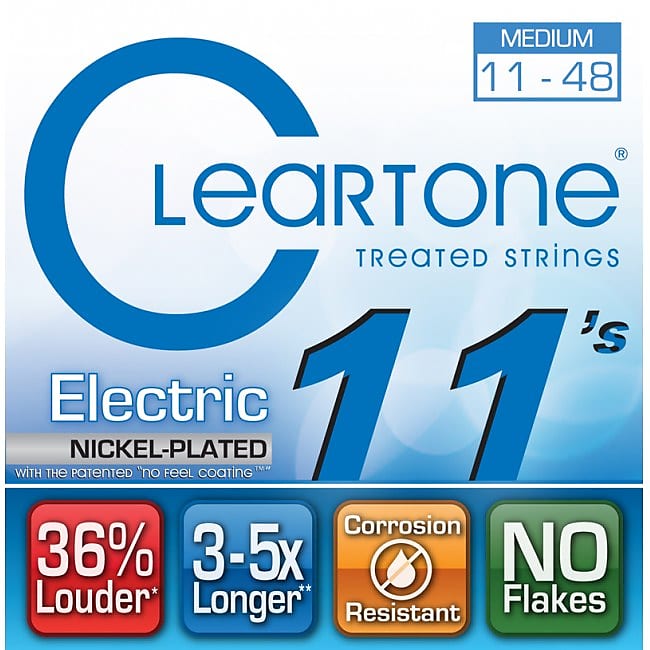 CLEARTONE 9411 Electric EMP Medium 011-048 Nickel-Plated Steel. Saiten für E-Gitarre / AL Bild 1