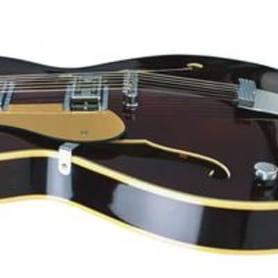 Eastwood Classic 12 LH Bound Laminated Maple Flamed Top Set Neck 12-String Electric Guitar For Left Handed Players image 3