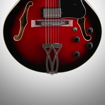 Ibanez AF75 Artcore Hollowbody Electric Guitar, Transparent Red image 3