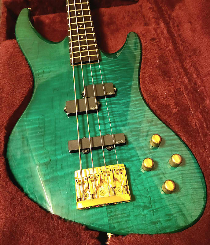 1994 Guild Pilot Pro 4 Bass - Emerald Green | Reverb