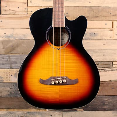 Fender FA-450CE 4-String Acoustic Bass (2021, 3-Tone Sunburst) image 1