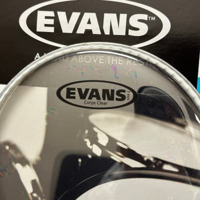 Evans Corps Tenor Tom Drum Head Clear 8" image 2