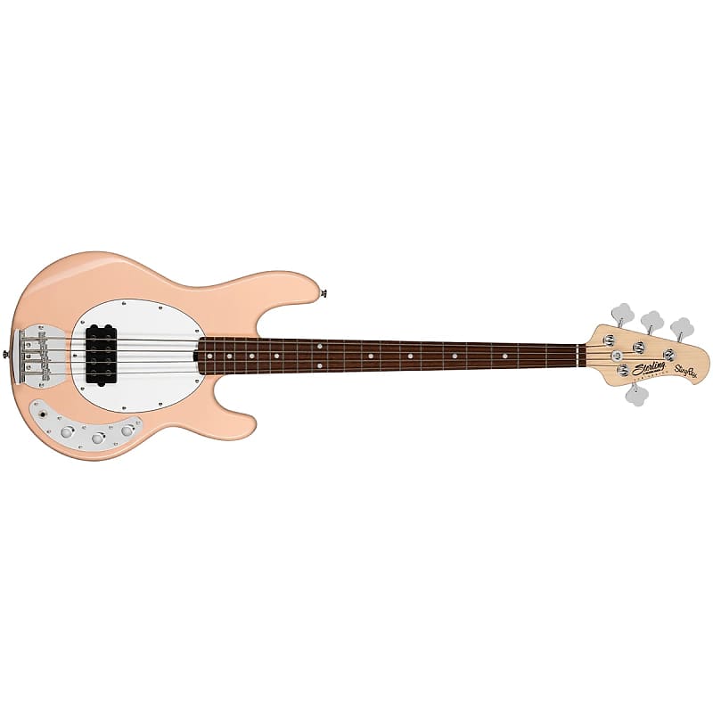 Sterling by Music Man StingRay 4 RAY4 Bass, Jatoba Fretboard, Pueblo Pink image 1