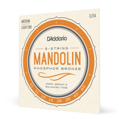 D'Addario EJ74 Mandolin Strings, Phosphor Bronze, Medium, 11-40 image 4
