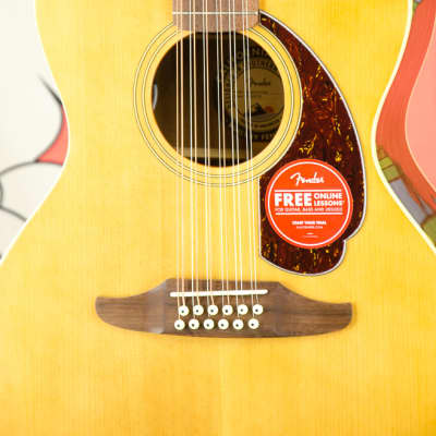 Fender Villager™ 12-String, Walnut Fingerboard, Tortoiseshell Pickguard, Aged Natural image 7