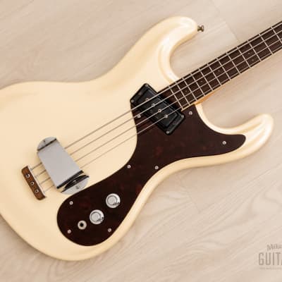 1966 Mosrite Ventures Model Bass Pearl White w/ Case, USA-Made Bakersfield for sale