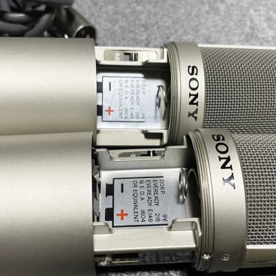 Sony ECM-56A Pair Vintage Microphone w/case, box image 9