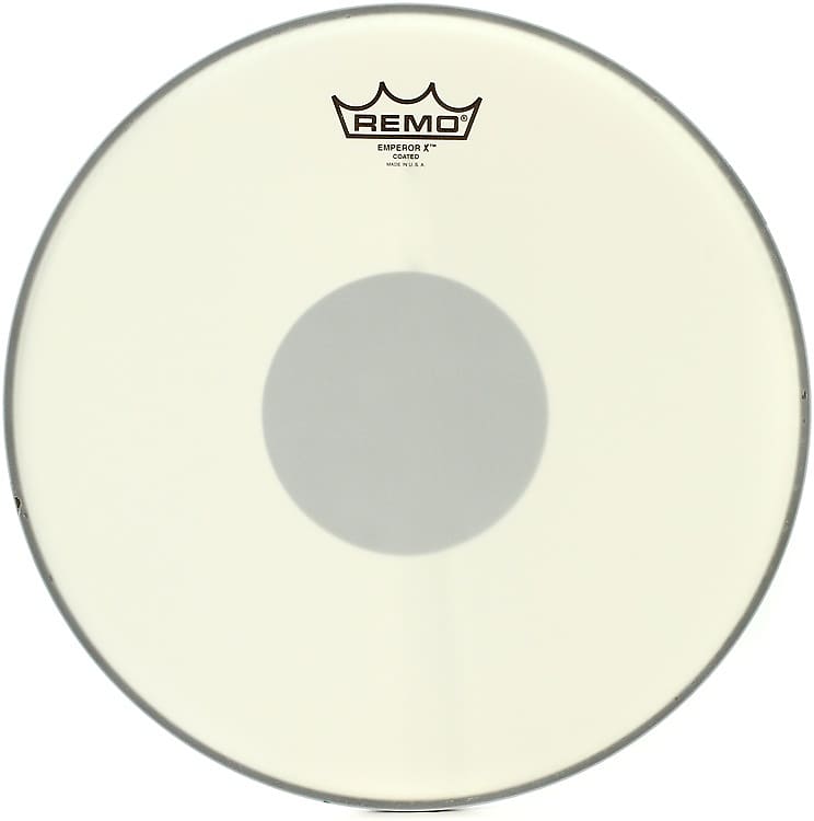 Remo Emperor X Coated Drumhead - 13 inch - with Black Dot image 1
