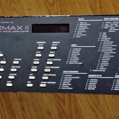E-MU Systems Emax II Rackmount 16-Voice Sampler Workstation 1989 - Black
