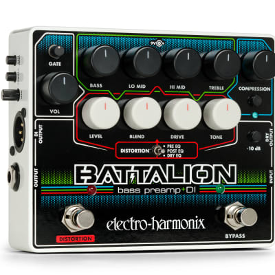 Electro-Harmonix EHX Battalion Bass Preamp / DI Effects Pedal image 3
