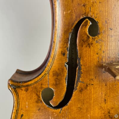 Antique Violin from Klingenthal, Germany - Labeled: J. N. Le Clerc - c. 1800 - LOB: 356 mm image 17
