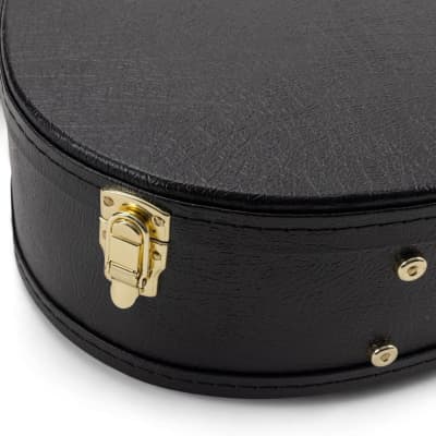 On-Stage GCA5000B Hardshell Acoustic Guitar Case (Dreadnought-Body Instrument Protection, Storage, and Carrying, Molded Interior, Wood and Vinyl Exterior, Accessory Compartment, Gold-Plated Hardware) image 6