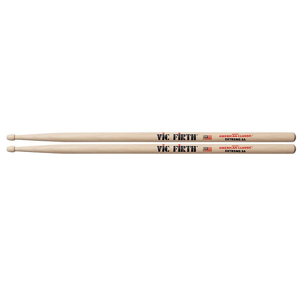 Immagine Vic Firth X5A Extreme 5A Hickory Wood Tip Drum Sticks - 1