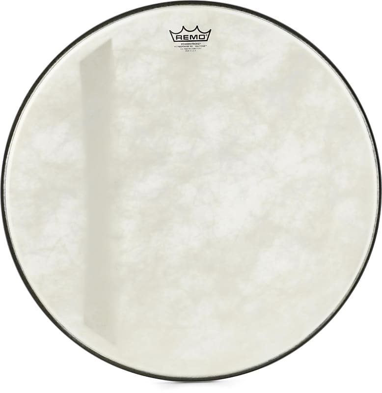 Remo Powerstroke P3 Felt Tone Fiberskyn Diplomat Bass Drumhead - 22 inch image 1