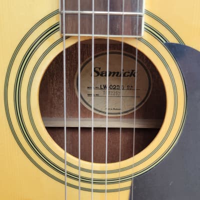 Samick LW028-GSA Dread Solid Spruce Acoustic Guitar w/ Hard Case - NOS image 5