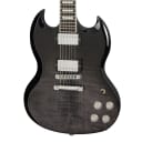 Gibson SG Modern Electric Guitar (with Case), Transparent Black Fade